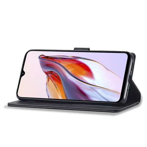 LC.IMEEKE For Xiaomi Redmi 12C 4G / 11A 4G Drop-proof Phone Case Calf Texture Wallet Stand Leather Cell Phone Cover