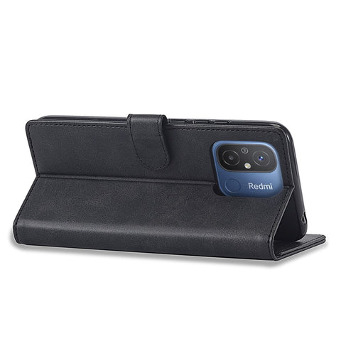LC.IMEEKE For Xiaomi Redmi 12C 4G / 11A 4G Drop-proof Phone Case Calf Texture Wallet Stand Leather Cell Phone Cover