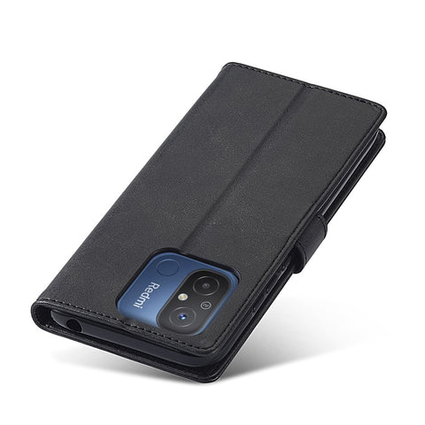 LC.IMEEKE For Xiaomi Redmi 12C 4G / 11A 4G Drop-proof Phone Case Calf Texture Wallet Stand Leather Cell Phone Cover