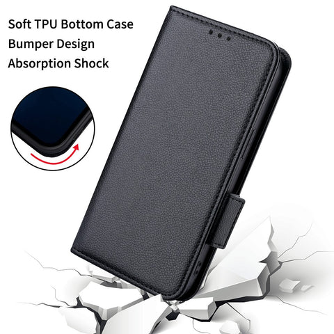 For Oppo A58 5G / A58x 5G / A78 5G Phone Wallet Case Litchi Texture Stand PU Leather Phone Cover