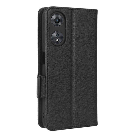 For Oppo A58 5G / A58x 5G / A78 5G Phone Wallet Case Litchi Texture Stand PU Leather Phone Cover