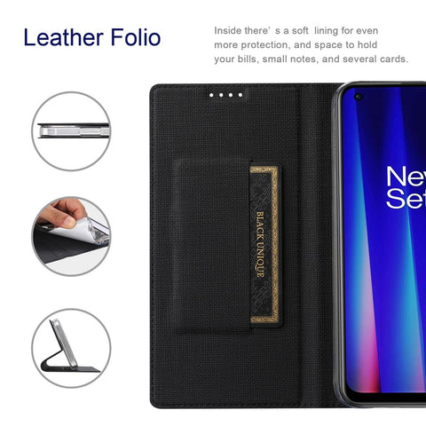 VILI DMX Series for OnePlus 11 5G PU Leather Phone Case Card Slots Mobile Phone Stand Cover