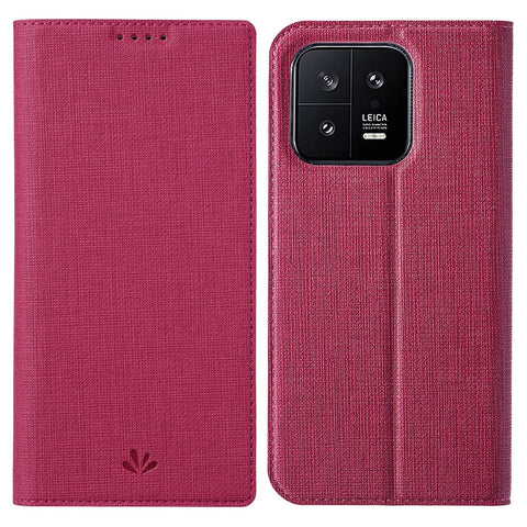 VILI DMX Series Phone Leather Case for Xiaomi 13 5G Card Holder Stand Cell Phone Cover