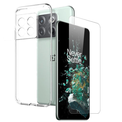 NORTHJO For OnePlus 10T 5G / Ace Pro 5G TPU Case Phone Cover + HD Clear Tempered Glass Screen Protector