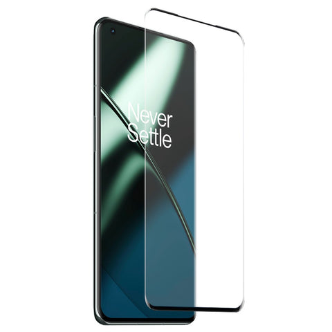 NORTHJO For OnePlus 11 5G Transparent Phone TPU Case + Anti-scratch Tempered Glass Screen Protector