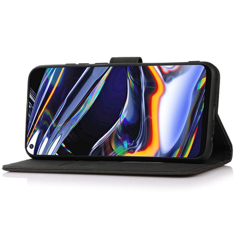 KHAZNEH For Motorola Moto G73 5G Textured Anti-drop Wallet Cover Flip Leather Mobile Phone Case with Stand