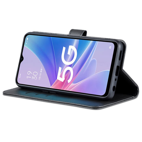 AZNS For Oppo A58 5G / A58x 5G / A78 5G Cowhide Texture Leather Flip Cover  Magnetic Stand Wallet Phone Case