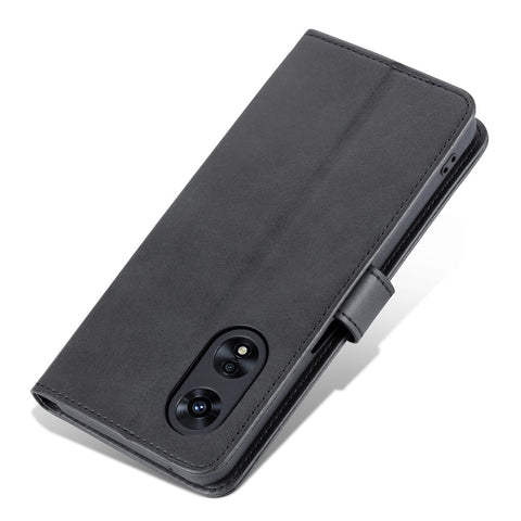 AZNS For Oppo A58 5G / A58x 5G / A78 5G Cowhide Texture Leather Flip Cover  Magnetic Stand Wallet Phone Case
