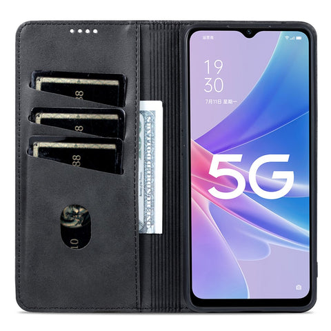AZNS For Oppo A58 5G / A58x 5G / A78 5G Anti-Scratch Leather Phone Case Stand Wallet Magnetic Flip Cover