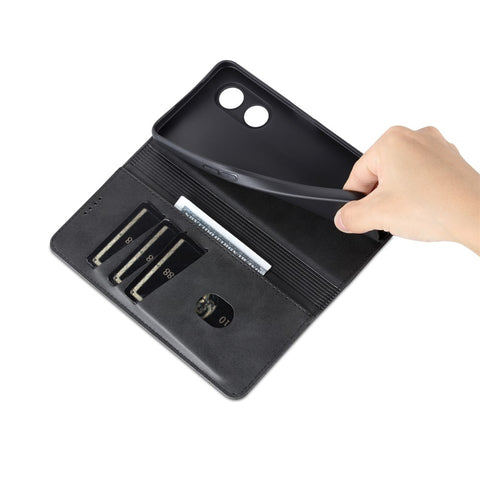 AZNS For Oppo A58 5G / A58x 5G / A78 5G Anti-Scratch Leather Phone Case Stand Wallet Magnetic Flip Cover