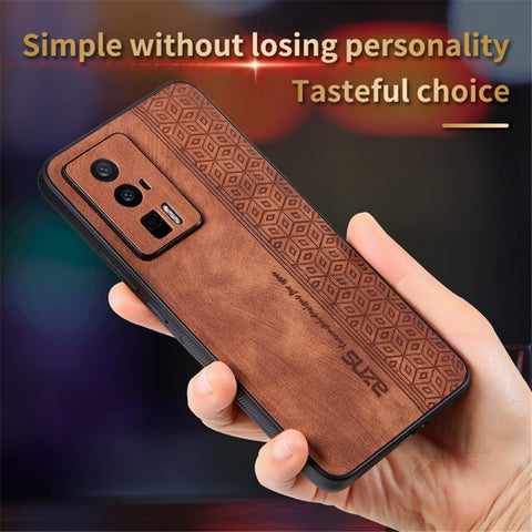 AZNS For Xiaomi Poco F5 Pro 5G / Redmi K60 Pro 5G / K60 5G Cell Phone Case Shockproof PU Leather+TPU Phone Cover