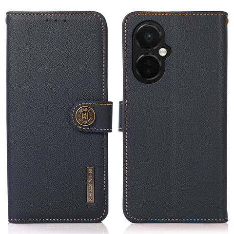 KHAZNEH For OnePlus Nord CE 3 Lite 5G / Nord N30 5G RFID Blocking Phone Wallet Case Genuine Leather Stand Phone Cover