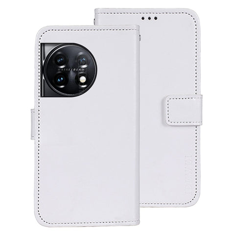 IDEWEI For OnePlus 11 5G Stand Crazy Horse Texture Wallet Cover Anti-Scratch PU Leather Phone Flip Case