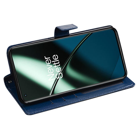 IDEWEI For OnePlus 11 5G Magnetic Closure Wallet Phone Case Crazy Horse Texture Stand PU Leather Phone Shell