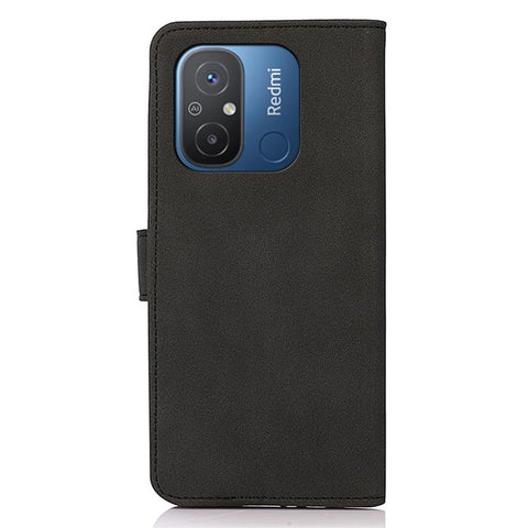 KHAZNEH For Xiaomi Redmi 12C 4G / 11A 4G Flip Leather Phone Case Textured Anti-scratch Phone Cover Stand Wallet