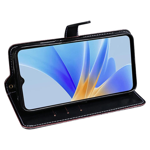 IDEWEI For Oppo Reno8 T 5G / A1 Pro 5G Flip Leather Cover Crocodile Texture Stand Wallet Phone Case