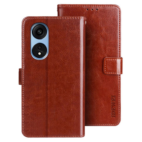 IDEWEI For Oppo Reno8 T 5G / A1 Pro 5G Stand Phone Case Folio PU Leather Anti-drop Wallet Cover
