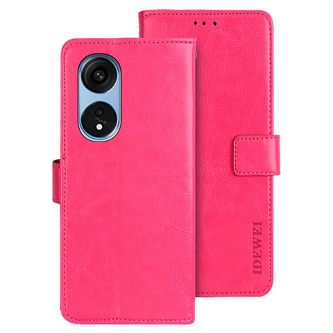IDEWEI For Oppo Reno8 T 5G / A1 Pro 5G Stand Phone Case Folio PU Leather Anti-drop Wallet Cover