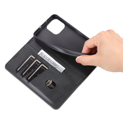 AZNS For Huawei Enjoy 50z 4G / nova Y61 4G Flip Leather Phone Case Wallet Stand Magnetic Phone Cover