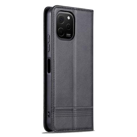 AZNS For Huawei Enjoy 50z 4G / nova Y61 4G Flip Leather Phone Case Wallet Stand Magnetic Phone Cover