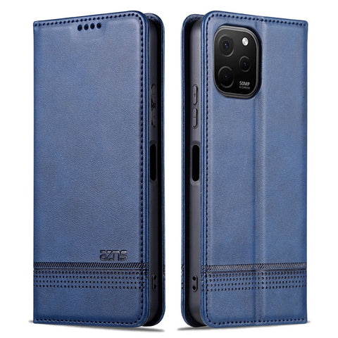 AZNS For Huawei Enjoy 50z 4G / nova Y61 4G Flip Leather Phone Case Wallet Stand Magnetic Phone Cover