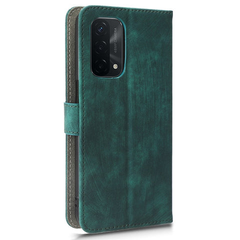 For Oppo A93 5G / A74 5G / A54 5G Phone Wallet Case RFID Blocking PU Leather Stand Cover with Strap