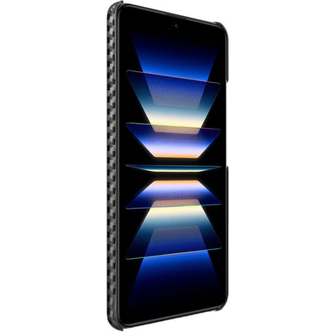 IMAK Ruiyi Series for Xiaomi Poco F5 Pro 5G / Redmi K60 Pro 5G / K60 5G / Poco F5 Pro 5G Phone Case Leather Coated PC Carbon Fiber Texture Phone Cover