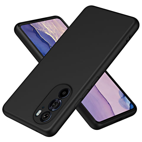 For Motorola Edge X30 / 30 Pro (Motorola Edge+ (2022)) Rubberized Back Cover with Fiber Lining 2.2mm Thickness TPU Phone Case