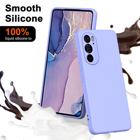 For Motorola Edge X30 / 30 Pro (Motorola Edge+ (2022)) Rubberized Back Cover with Fiber Lining 2.2mm Thickness TPU Phone Case