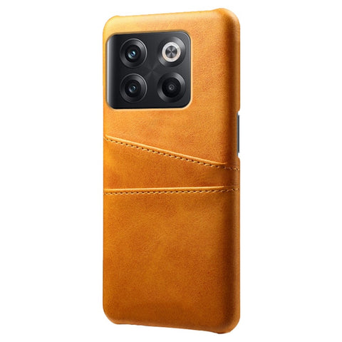 For OnePlus 10T 5G / Ace Pro 5G Phone Back Cover Dual Card Slots PC+PU Leather Phone Case