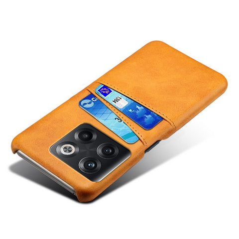 For OnePlus 10T 5G / Ace Pro 5G Phone Back Cover Dual Card Slots PC+PU Leather Phone Case