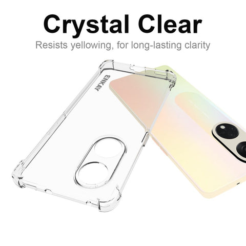 ENKAY HAT PRINCE For Oppo Reno8 T 5G / A1 Pro 5G TPU Cover Transparent Phone Case with Anti-slip Strip Edge