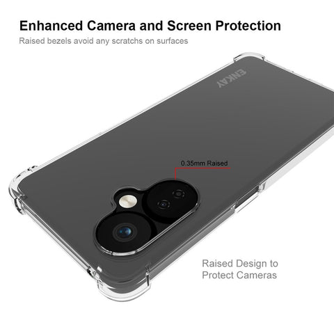 ENKAY HAT PRINCE For OnePlus Nord CE 3 Lite 5G / Nord N30 5G Soft TPU Phone Case Anti-slip Strip Edge Shockproof Phone Cover