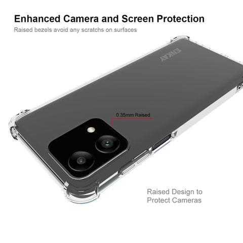 ENKAY HAT PRINCE For Motorola Moto G Stylus 5G (2023) Transparent Phone Cover Anti-Slip Strip Edge TPU Case