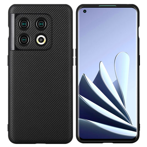 VILI TC Series for OnePlus 10 Pro 5G Shockproof Case Phone Back Cover Textured Leather Coated TPU Phone Case