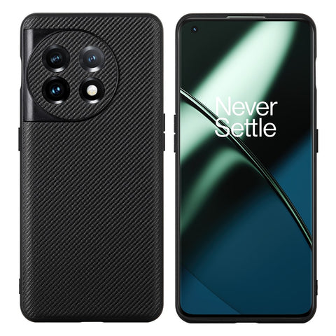 VILI TC Series for OnePlus 11 5G Shockproof Case Phone Back Cover Textured Leather Coated TPU Phone Case