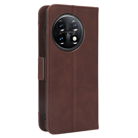 For OnePlus 11R 5G / Ace 2 5G PU Leather Stand Cover Multiple Card Slots Phone Wallet Case