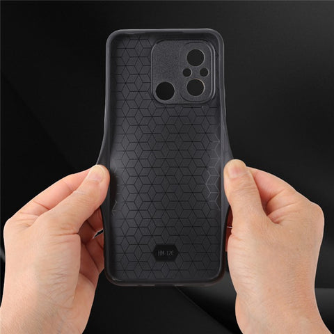 AZNS For Xiaomi Redmi 11A 4G / 12C 4G Phone Case Imprinted Leather Coated TPU Protective Phone Cover