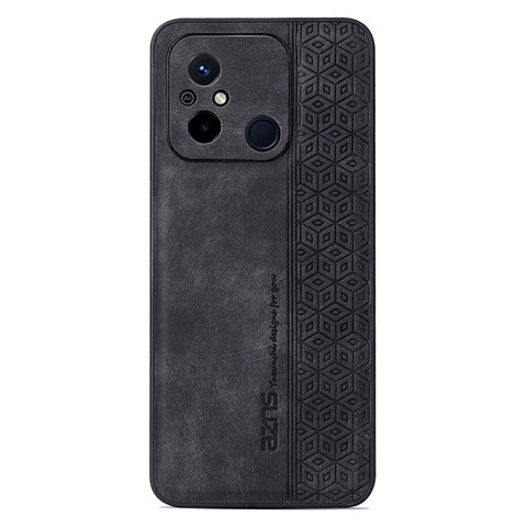 AZNS For Xiaomi Redmi 11A 4G / 12C 4G Phone Case Imprinted Leather Coated TPU Protective Phone Cover