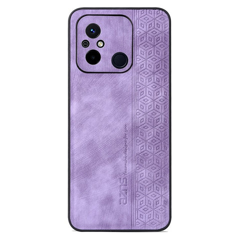 AZNS For Xiaomi Redmi 11A 4G / 12C 4G Phone Case Imprinted Leather Coated TPU Protective Phone Cover