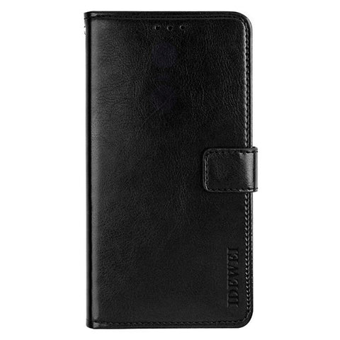 IDEWEI For Oppo A78 5G Phone Case Crazy Horse Texture PU Leather Wallet Flip Stand Cover