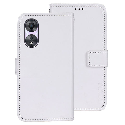 IDEWEI For Oppo A78 5G Phone Case Crazy Horse Texture PU Leather Wallet Flip Stand Cover