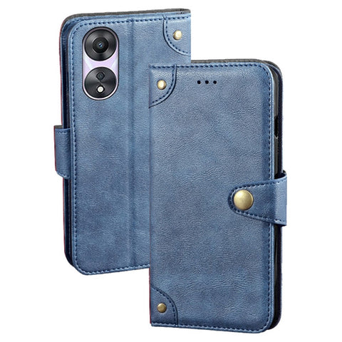 IDEWEI For Oppo A78 5G Phone Case Flip Leather Wallet Stand Shockproof Cover
