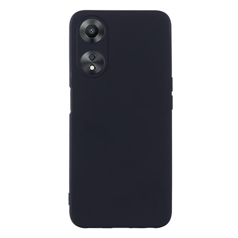 Phone Cover for Oppo A58 5G / A58x 5G / A78 5G , Liquid Silicone Anti-Dust Soft Lining Protective Case with Strap