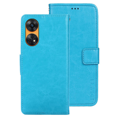 IDEWEI For Oppo Reno8 T 4G PU Leather+TPU Wallet Phone Cover Stand Phone Case Crazy Horse Texture Shell