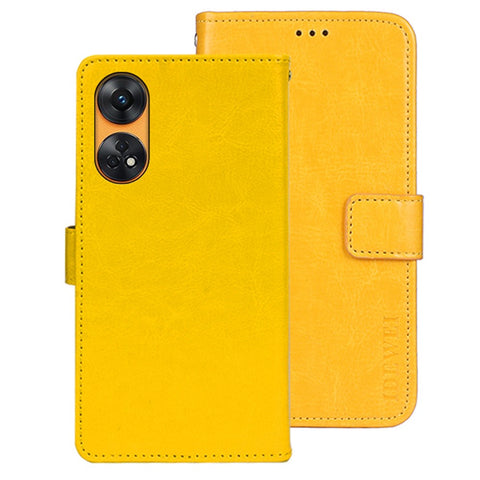 IDEWEI For Oppo Reno8 T 4G PU Leather+TPU Wallet Phone Cover Stand Phone Case Crazy Horse Texture Shell