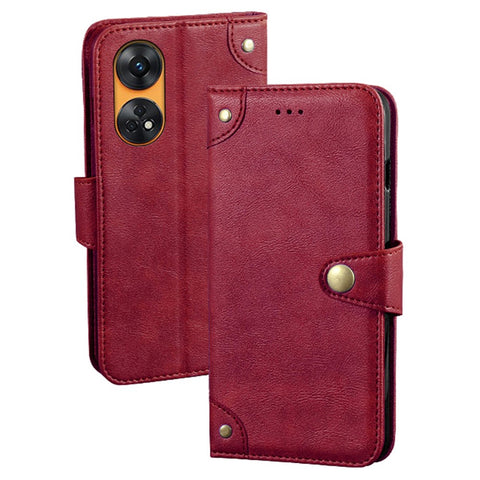 IDEWEI Phone Cover for Oppo Reno8 T 4G Phone Case Flip Leather Wallet Smartphone Stand Shell