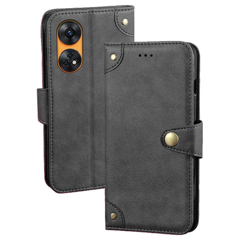IDEWEI Phone Cover for Oppo Reno8 T 4G Phone Case Flip Leather Wallet Smartphone Stand Shell