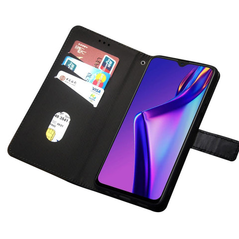 IDEWEI For Oppo Reno8 T 4G Card Slots Color Splicing Leather Magnetic Phone Case with Wrist Strap