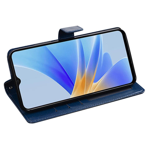 IDEWEI For Oppo Reno8 T 4G Wallet Stand PU Leather+TPU Phone Shell Crazy Horse Texture Phone Case